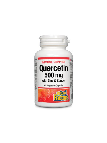 Кверцетин 500 mg + Цинк и Мед 60 капсули | Natural Factors