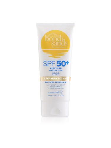 Bondi Sands SPF 50+ Everyday Body Lotion слънцезащитен лосион за тяло водоустойчиви SPF 50+ 150 мл.