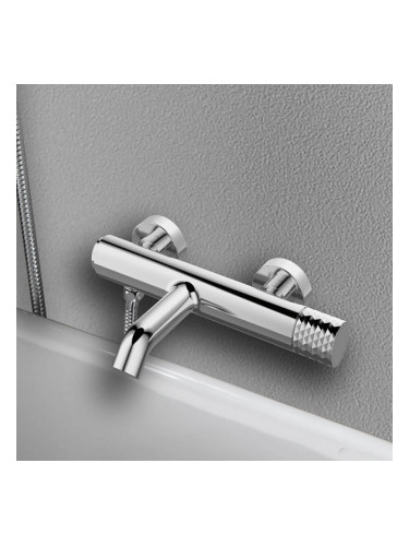 Стенен смесител за душ Joan Pattern с чучур хром