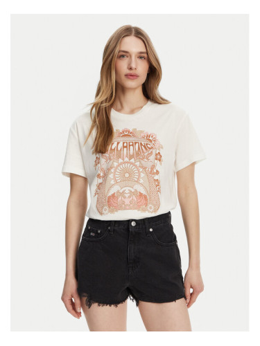 Billabong Тишърт EBJZT00424 Бял Relaxed Fit