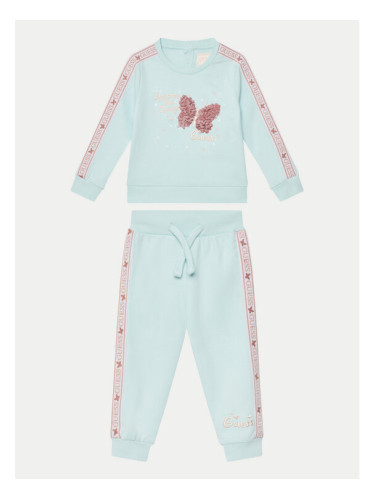 Guess Комплект блуза и панталон A5RG19 KA6R4 Син Regular Fit