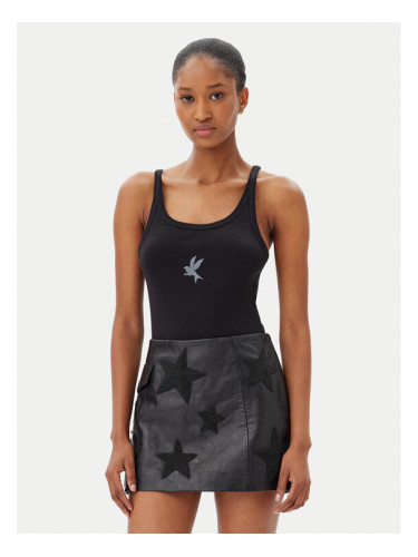 One Teaspoon топ Fine 26605 Черен Slim Fit