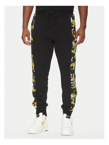 Versace Jeans Couture Долнище анцуг 78GAA3C0 Черен Regular Fit