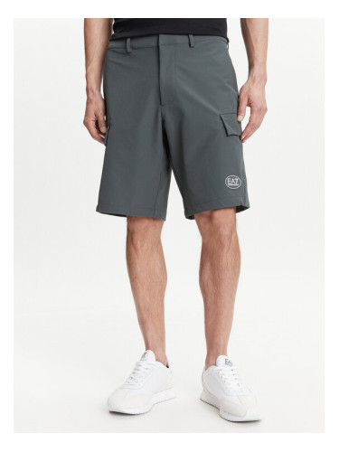 EA7 Emporio Armani Спортни шорти 7M000196 AF13554 U8109 Сив Regular Fit