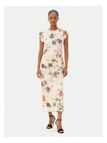 French Connection Лятна рокля 71YFU 90 Бежов Regular Fit