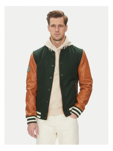Serge Pariente Яке бомбър Varsity Bomber Зелен Regular Fit