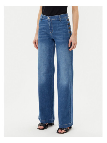 Please Дънки P3FDBQ2NTZ Син Wide Leg