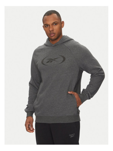 Reebok Суитшърт 100214853 Сив Regular Fit