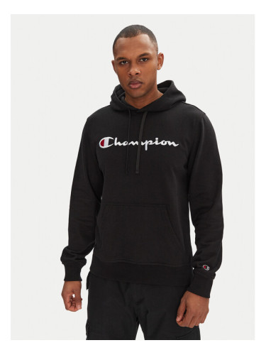 Champion Суитшърт 220726 Черен Slim Fit