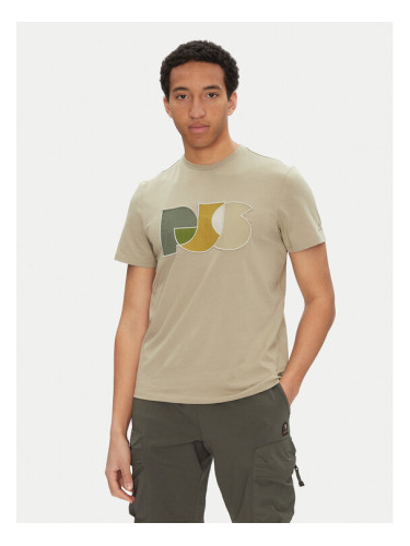 Parajumpers Тишърт Leland 25SMPMTSGT09 Бежов Regular Fit