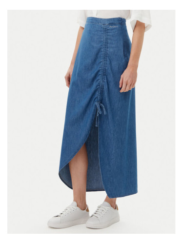 Pepe Jeans Дънкова пола PL901218 Син Slim Fit