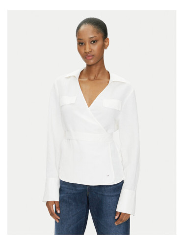 Tommy Hilfiger Риза WW0WW44697 Екрю Regular Fit