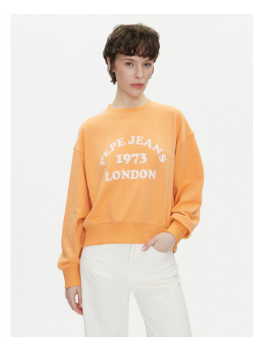 Pepe Jeans Суитшърт Venus PL581487 Оранжев Loose Fit