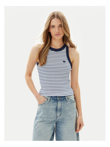 Wrangler топ Ringer 112362567 Розов Slim Fit