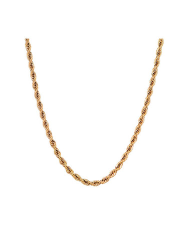 ICED STUFF Синджирче Rope Златист