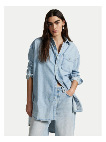 Polo Ralph Lauren дънкова риза 211964726001 Син Oversize