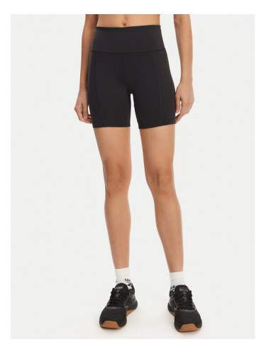Reebok Спортни шорти High-Rise Bike Shorts 5 118672 Черен Slim Fit