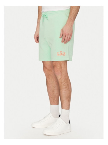 Gap Спортни шорти 703989-01 Зелен Regular Fit