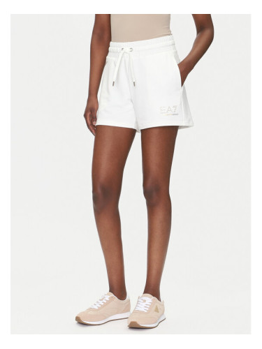 EA7 Emporio Armani Спортни шорти 7W000269 AF12482 U0005 Бял Regular Fit
