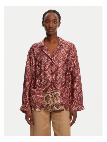ViCOLO Риза TD0378 Бордо Relaxed Fit
