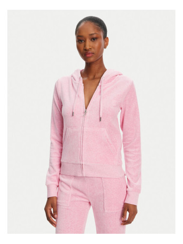 Juicy Couture Суитшърт Robertson JCAP176 Розов Slim Fit