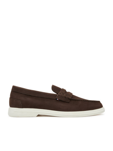 Tommy Hilfiger Мокасини Nubuck P Loafer FM0FM05350 Кафяв