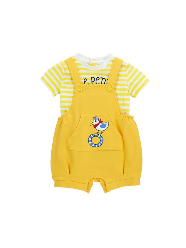 Original Marines Комплект тишърт и гащеризон DFP6040BM Жълт Regular Fit