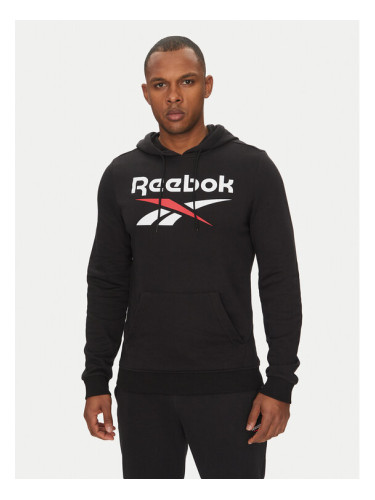 Reebok Суитшърт Identhlty Big Logo 100221781 Черен Regular Fit