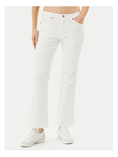 Wrangler Дънки 112362665 Бял Bootcut Fit