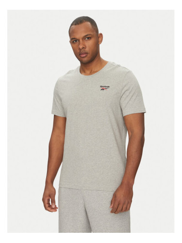 Reebok Тишърт 100221743 Сив Regular Fit