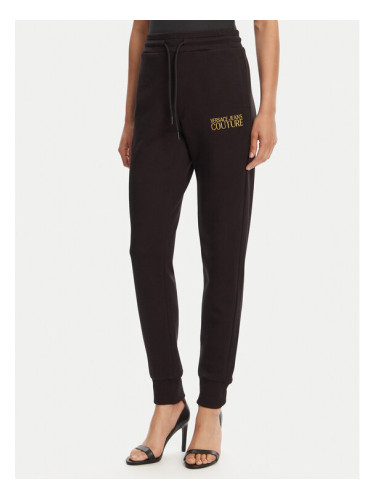 Versace Jeans Couture Долнище анцуг 78HAAT06 Черен Regular Fit