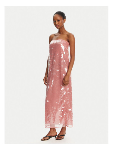 STAUD Коктейлна рокля Casey R25R2168LS Розов Regular Fit