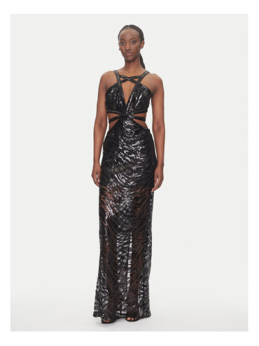 Just Cavalli Официална рокля 78PAO951 Черен Slim Fit