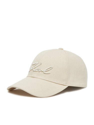 KARL LAGERFELD Шапка с козирка A1W33069 Екрю