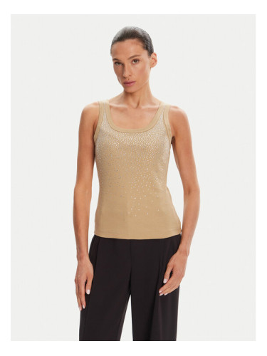 Rinascimento топ CFC0124040003 Бежов Regular Fit