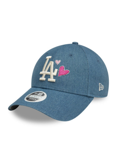 New Era Шапка с козирка Los Angeles Dodgers Denim Icon 9Forty 60595350 Син