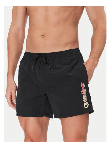 Quiksilver Плувни шорти Spl Fineline Volley 15 EQYJV04141 Черен Regular Fit