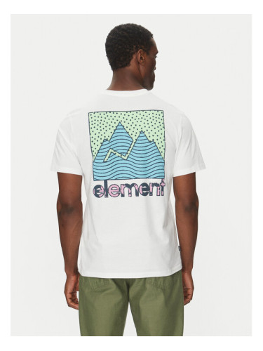 Element Тишърт ELYZT00496 Бял Regular Fit