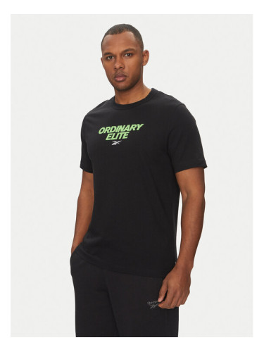 Reebok Тишърт 100218824 Черен Regular Fit