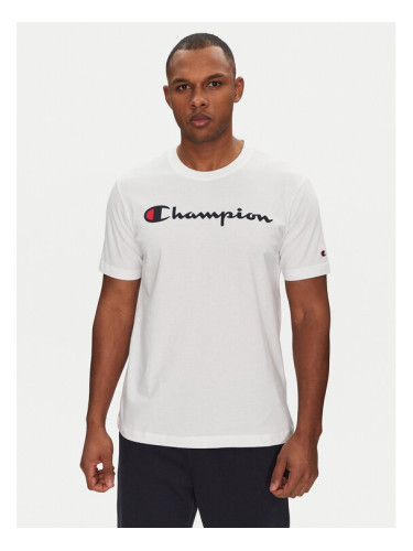 Champion Тишърт 220256 Бял Regular Fit