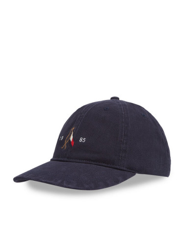 Tommy Hilfiger Шапка с козирка Seasonal Flag Wash 6 Panel Cap AM0AM13348 Тъмносин
