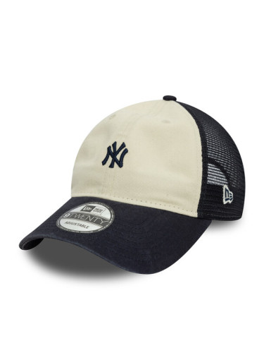 New Era Шапка с козирка New York Yankees 9Twenty 60595371 Бежов