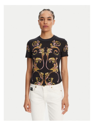 Versace Jeans Couture Тишърт 78HAH6P8 Черен Slim Fit