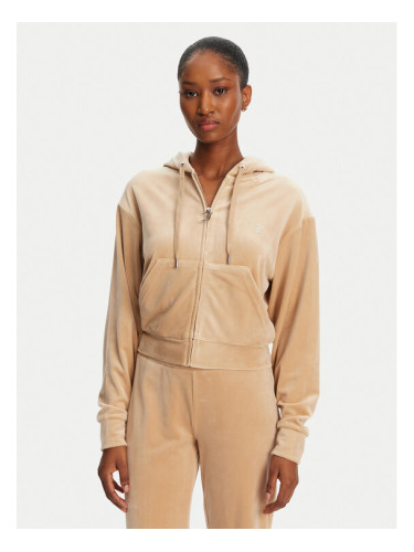 Juicy Couture Суитшърт Iccle JCWAS125308 Бежов Loose Fit