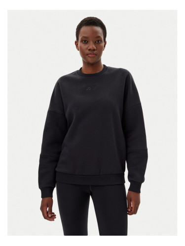 Reebok Суитшърт 100075359 139-18-00 Черен Oversize