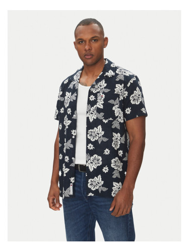 Tommy Jeans Риза DM0DM21351 Тъмносин Regular Fit