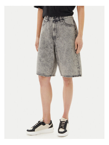 Volcom Дънкови шорти Beeggy B2012504 Сив Baggy Fit