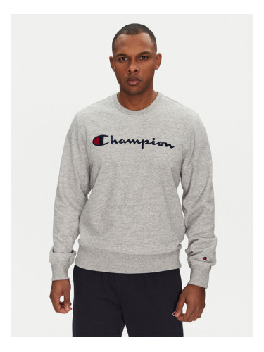 Champion Суитшърт 220727 Сив Slim Fit