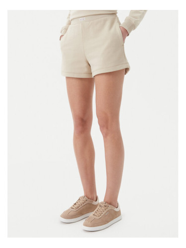 Calvin Klein Jeans Спортни шорти Placed Institutional J20J225525 Бежов Regular Fit