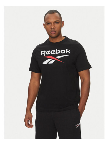 Reebok Тишърт 100216166 Черен Regular Fit